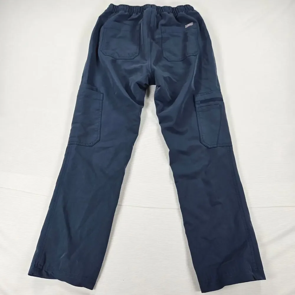 Figs Medical Healthcare Cairo Grey Blue Scrub Pants Men's Size XS‎